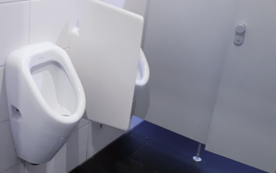 Toilette nach Umbau